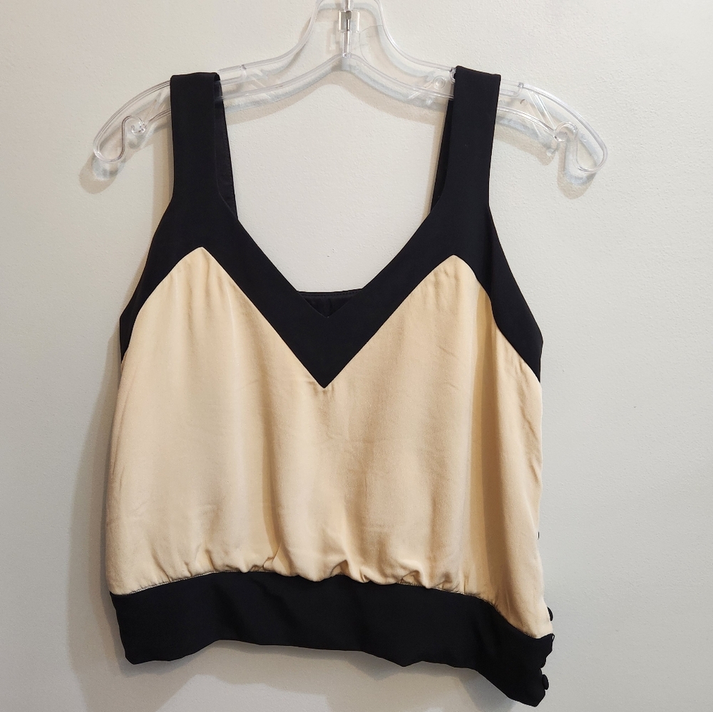 Peggy Jennings Silk Crop Top Size Small